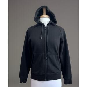 Street and Steel Hoodie Women's Small Black Motorcycle Rider Sweatshirt Full Zip